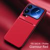 Non-Slip Texture Shockproof Phone Case For Xiaomi 17 Pro Max Soft TPU Frame PU Leather Magnetic Protective Back Cover Fundas
