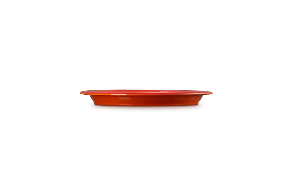 Le Creuset Leger Large Heat and Cold Microwave Dishwasher Oven Heat Resistant Curry Pasta Plate Japanese Plate, Plate, 23cm, Orange, Resistant, Oven,