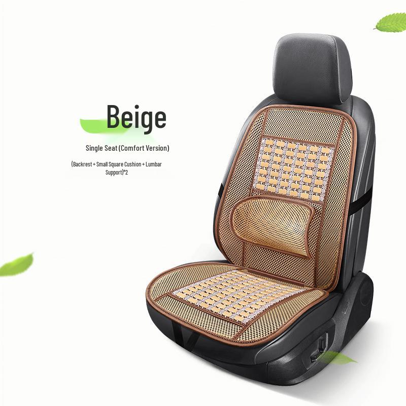 Comfortable Breathable Universal Bamboo Car Seat Cushion – Single Piece, Cool Summer Mat for Trucks