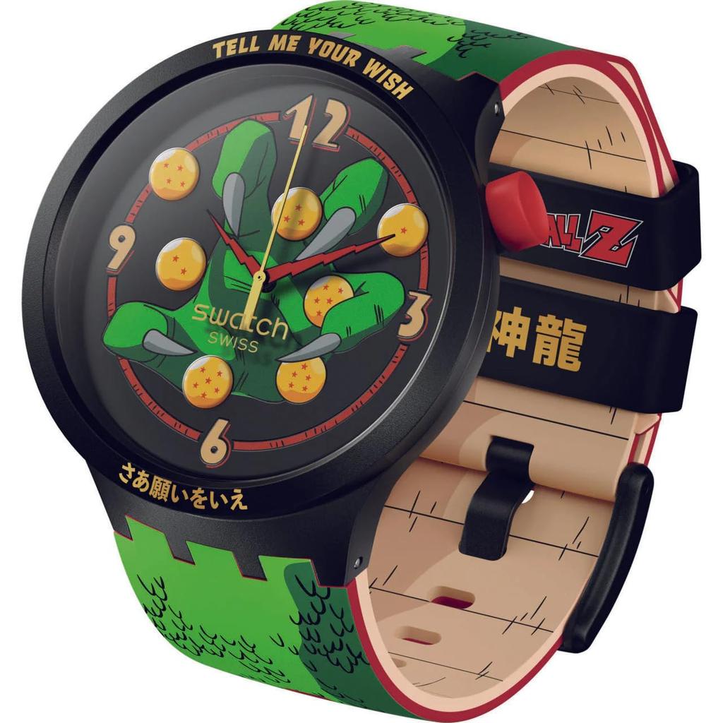 Orologio Swatch SHENRON X SWATCH BIG BOLD SB01Z102 Verde [Swatch]