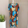 Multi-Color Silk Cotton Dress Home Wear Shoelace round Collar Skirt Special Treatment Rayon Nightdress for Women