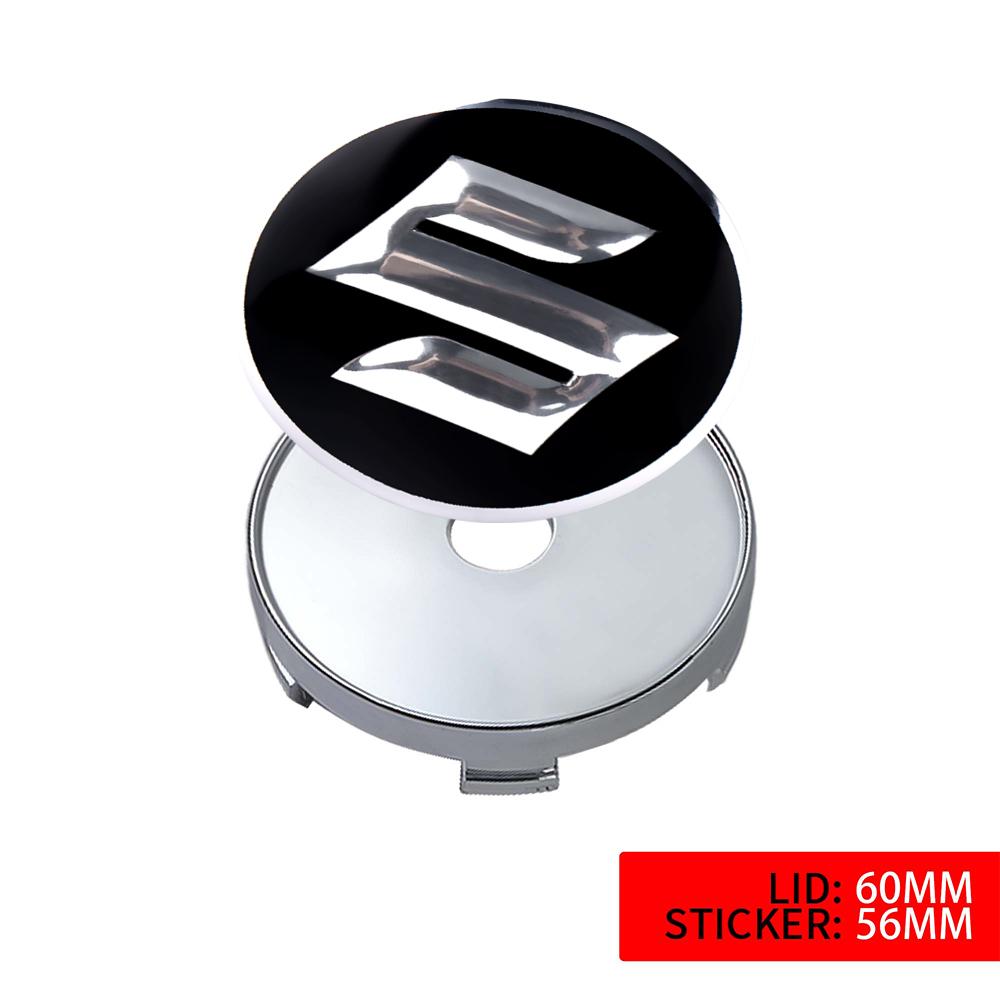 Cache-moyeu de roue de voiture Autocollant Badge Accessoires Auto Pour Suzuki Swift Sport Vitara Jimny SX4 Alto Splash Wagon Baleno