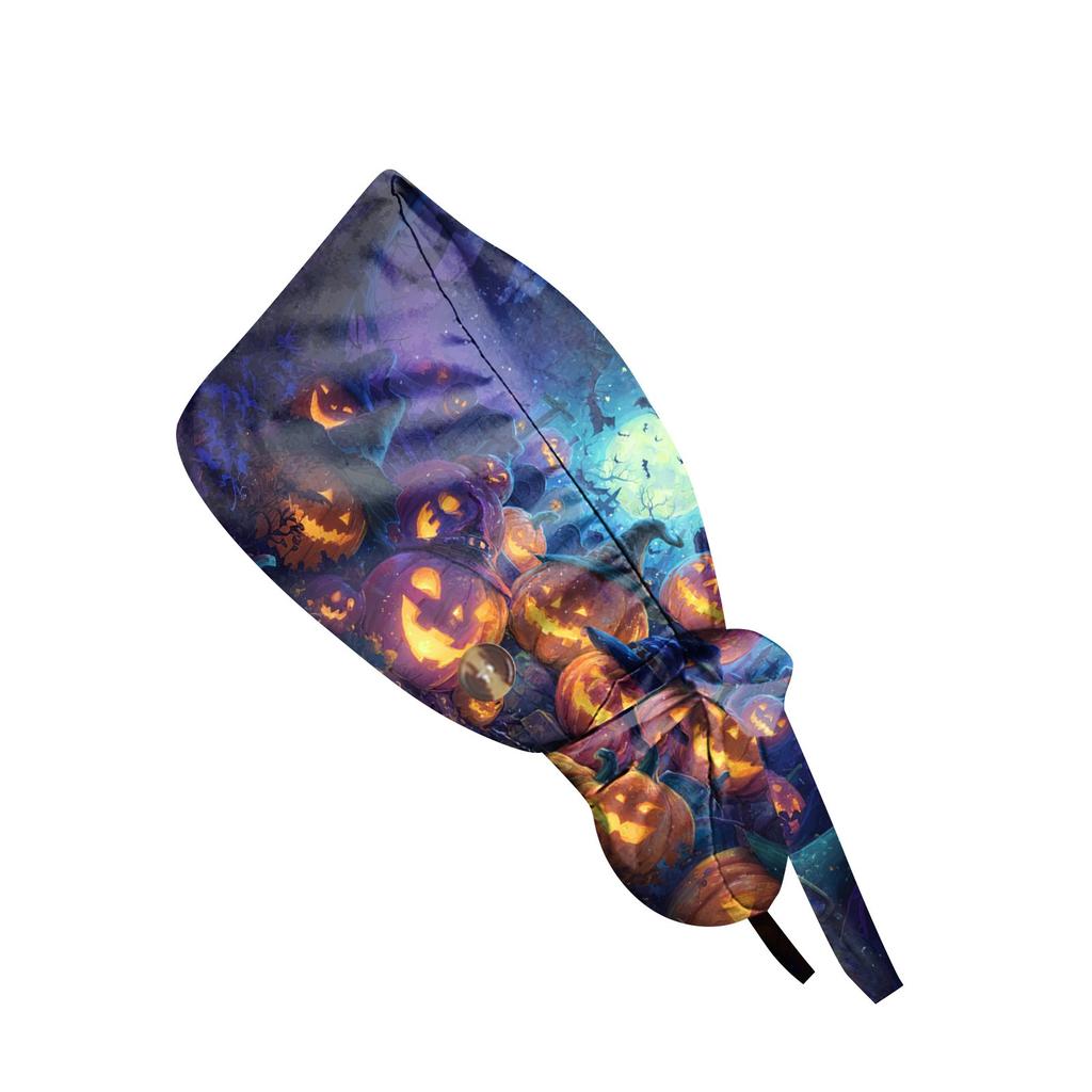 Șapcă de lucru cu imprimeu de Halloween la modă, șapcă casual pentru femei, șapcă de spălat, șapcă Baotou