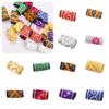 10Pcs/Set Mini Fabric Hair Braid Beads Reggae Embroidery Colorful Cloth Dreadlock Beads Decoration Hiphop Men/Women