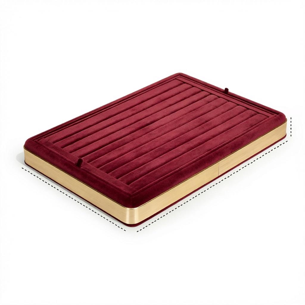 Velvet Bags Packaging Luxury Store Jewelry Stackable Display Necklace Ring Tray Custom Logo Jewelry Organizer Tray