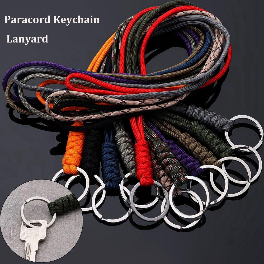 45cm/14cm Round Buckle 20 Styles High Strength Lanyard New Parachute Cord  Outdoor Tool
