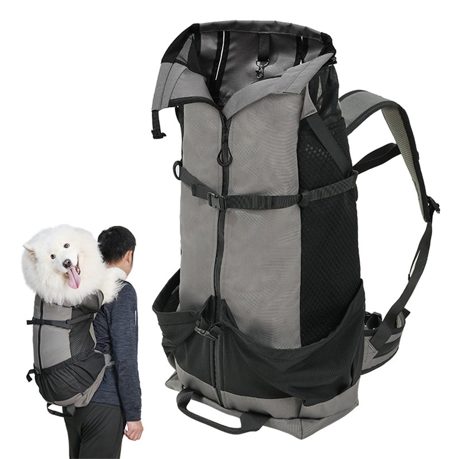 Multifunctional Outdoor Dog Backpacks Large Capacity Bag Pet Carrier Backpacks for Hiking And Camping