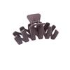 Fashionable N-shaped Large Frosted Spray-painted Plastic Hair Clip for Ladies' Hair