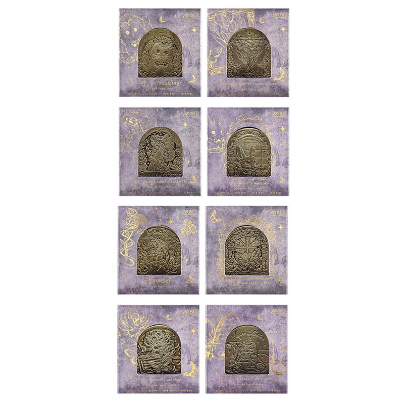 Metal Clip 8 Styles Long Tail, Vintage Ledger Bill Clip for Scrapbooking Handmade Diary Album Material