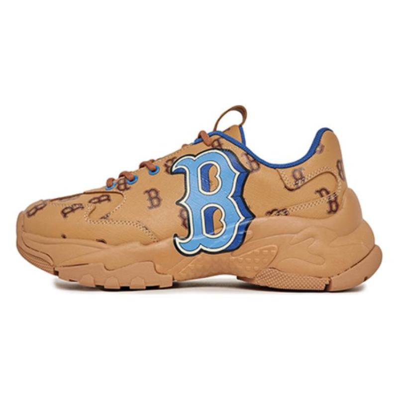 

MLB Big Ball Chunky Sneakers Unisex Low top Brown/Blue Sneakers 3ASHMNP3N-43BRN 36.5