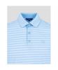 BEANPOLE GOLF Men'S Cooling Fine Stripe Short Sleeve T-Shirt - Sky Blue