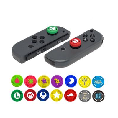 Nintendo Switch JoyCon Kontrol Cihazı için 4 Adet Silikon Analog Joystick Tutacakları Switch Lite Kapak Aksesuarları için Başparmak Çubukları Kapağı
