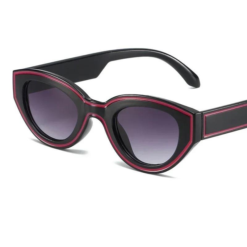 Retro Cat Eye Women Sunglasses Designer Trendy UV400 Protection Summer Driving Travel Eyewear Gafas De Sol Mujer