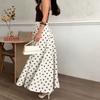 Roupas femininas americanas comércio exterior transfronteiriço 2026 primavera e verão nova moda saia versátil de temperamento com estampa de bolinhas em linha A para o dia a dia