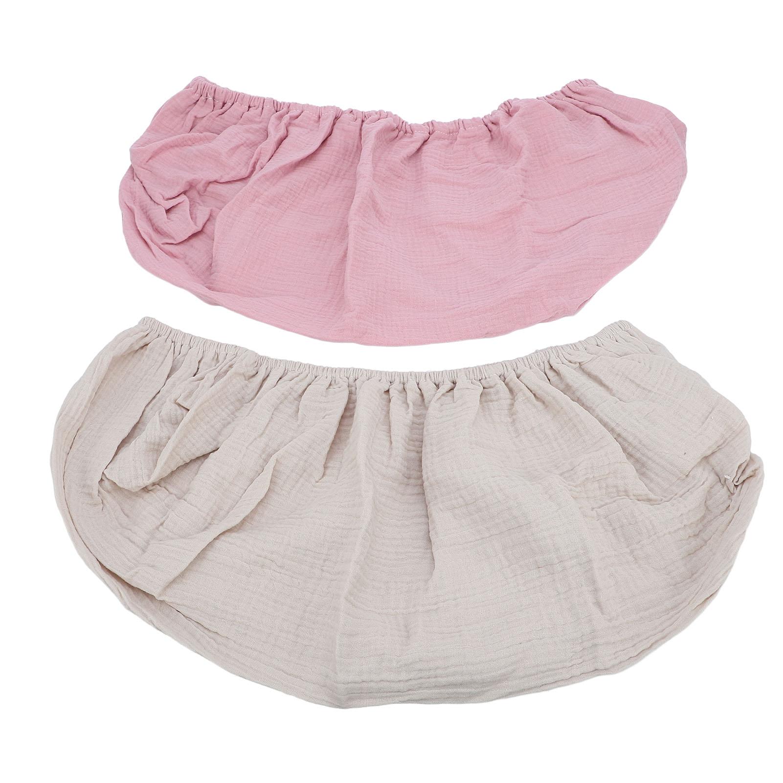 

2 шт. Чехол для пеленального столика Мягкий Дышащий Чехол для пеленального столика Однотонные простыни для пеленального столика для ребенка Pink + Apricot