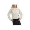 Coach Ss24 Floral Print Crewneck Long Sleeve Sweatshirt Women Sweatshirt Cream CT621-CRM