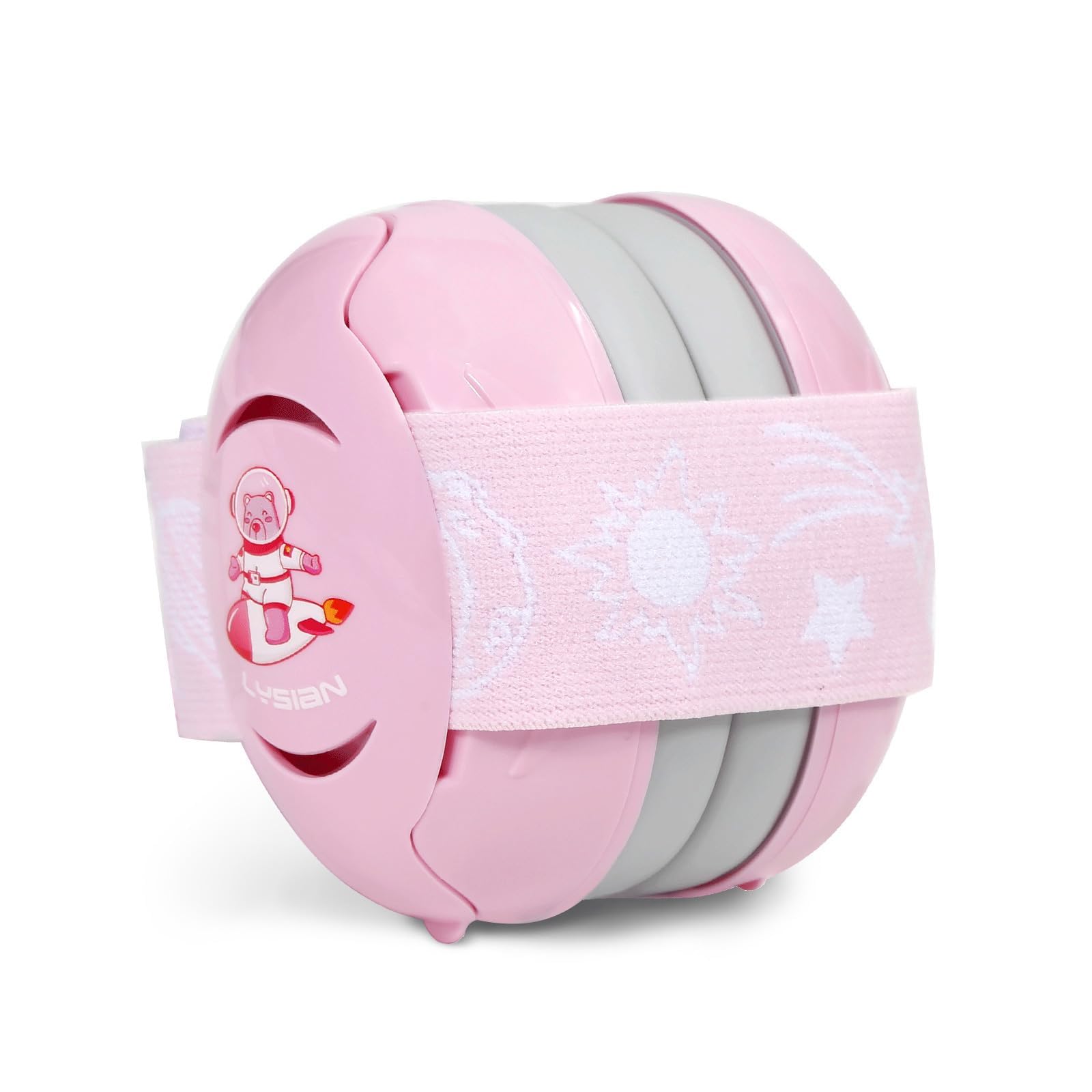 

LYSIAN Baby Earmuffs with Elastic Noise Baby Headphones for Toddler Hearing and Festivals Headband, Cancelling, Protection, Sleeping, Naps, Travel, розовый