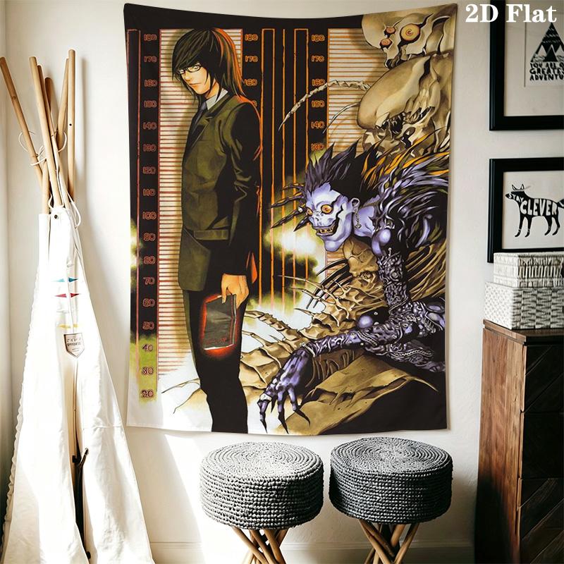 Death Note Movie Light'S Revenge Tapestry Wallmounted Fashion Print Soft Home Decor Homestay Soft Decoration Tapestry