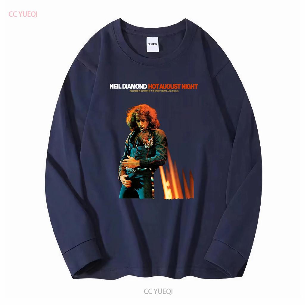 Hot August by Night Neil Diamond T Shirt Crunchy Granola Suite Cracklin' Rosie Long or Short Sleeves Vintage Washed Slightly