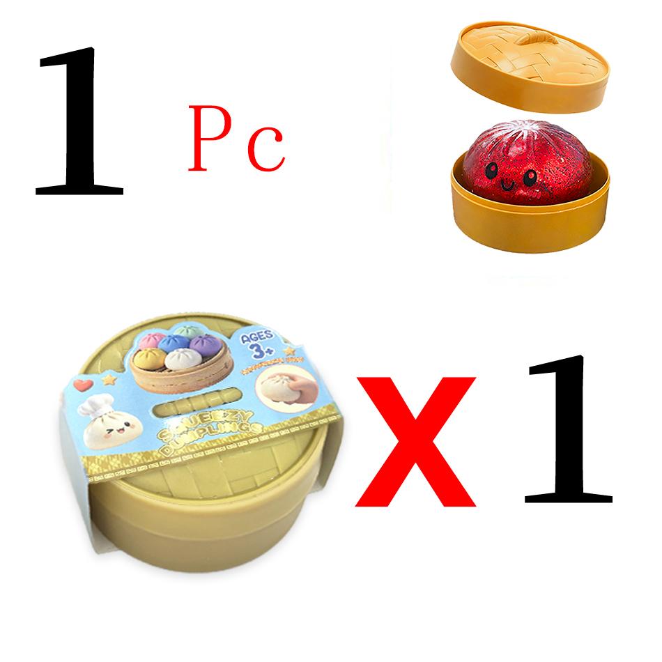 Glitter Dumpling Blind Box Glitter Dumpling Squishy with Box Dumplings Sensory Squeeze Toy for Stress Relief Toys