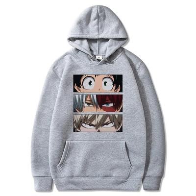 Japan Anime My Hero Academia Unisex WoUnisex Oversized Hoodie Autumn Casual Pullover Hoodies Fashion Sweatshirts Hip Hop Streetwear