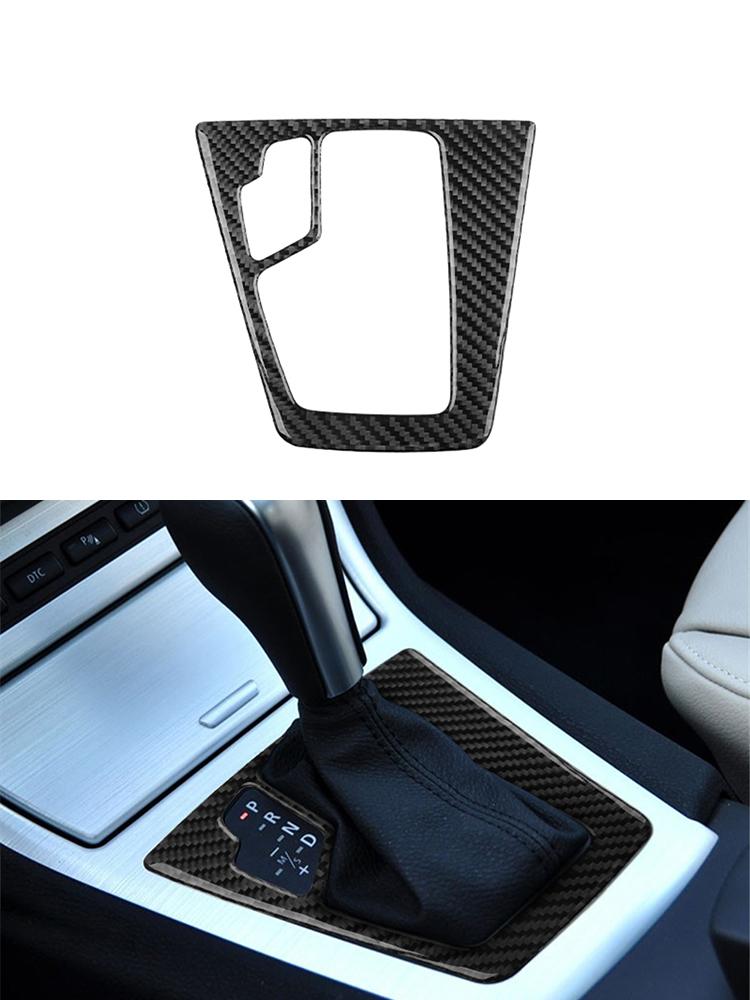 Carbon Fiber Car Interior Center Console Gear Shift Panel Decoration Stickers For BMW X3 2004-2010 Car Accessories