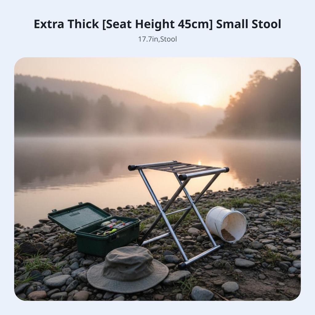 Foldable Cross-Legged Stool Sturdy Duty Portable Seating Reinforced Joining Antiabrasion Feet For Outdoor Outdoor Lovers