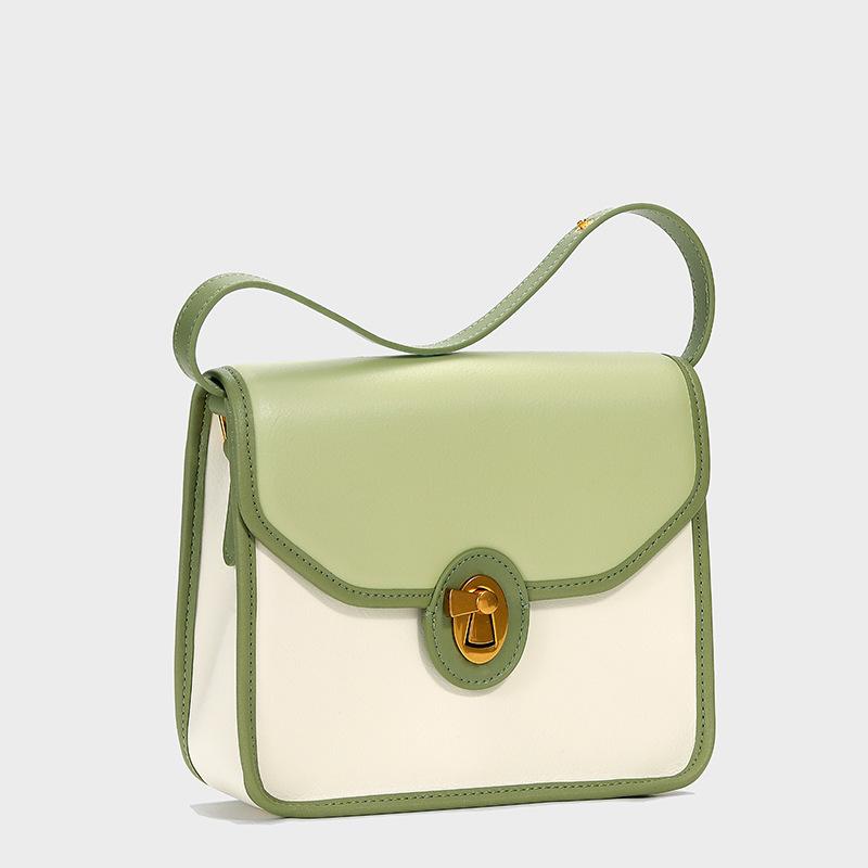 

New foreign style shoulder bag versatile messenger bag small square bag commuter leather women s bag fresh and sweet