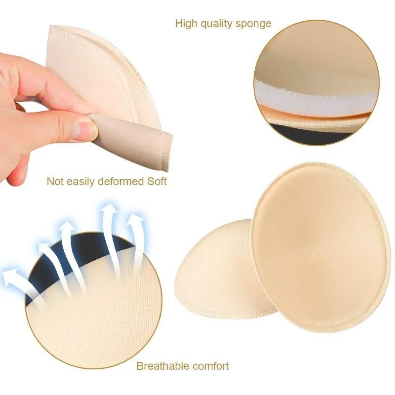 Invisible Triangle Sponge Push Up Bra Pads Women Sexy Inserts Underwear Sponge Swimsuit Bikini Breast Enhancers Chest Cup Pads