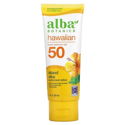 Lotion Solaire Hawaïenne, Spf 50, Island Vibe, 89Ml(3 fl oz)