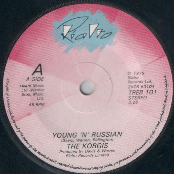 

7inch Record KORGIS Young N Russian Cold Tea ZXDR63104 RIALTO 1979 UK Dance Electronica Used
