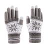 Men Student Full Fingers Gloves Christmas Snowflakes Gloves Unisex Gloves Korean Style Mittens