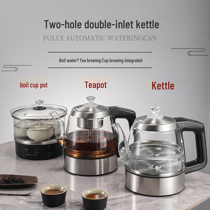 Automatic Double-Hole Hot Water Kettle with Smart Bottom-Filling, Ideal for Boiling Water and Tea Brewing at Home Sterilization Version