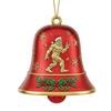 Big Foot Christmas Bell Ornament Metal Bell Christmas Tree Hanging Pendant Holiday Stocking Stuffers Gifts for Big Foot Lovers