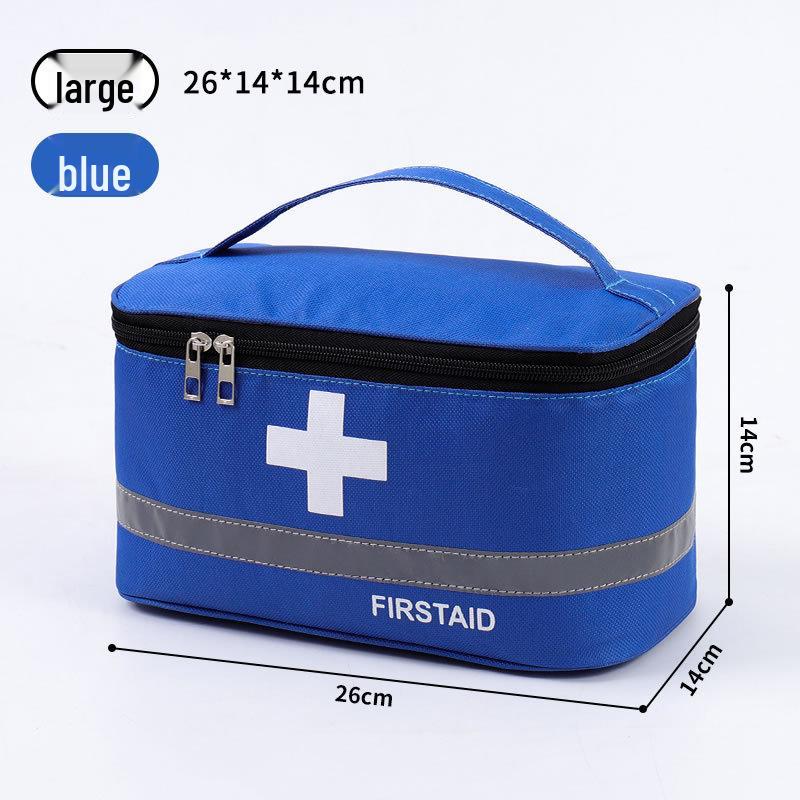 Portable First Aid and Epidemic Prevention Kit for Travel, Home, Outdoor, and Children's Emergency Medicine Storage