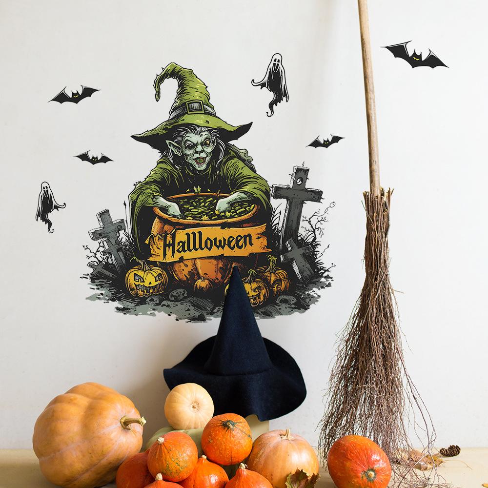 Halloween čarodějnice netopýr duch Ložnice Obývací pokoj Domácí dekorace dekorace na zeď samolepky