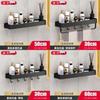 Bathroom Wall Shelf Aluminum Black For Shower And Toilet Storage