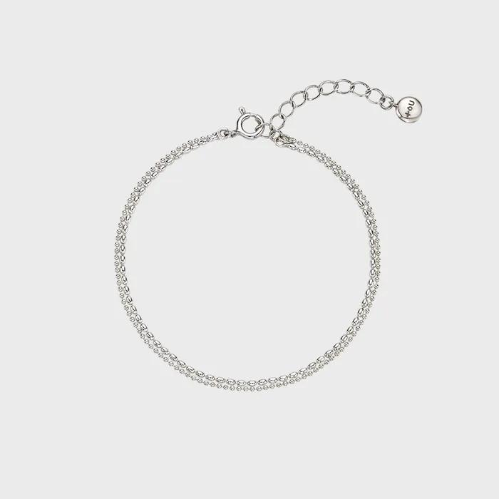 SS020 Layered Ball Chain Bracelet