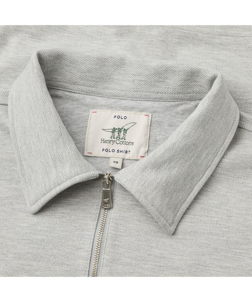 Henlikoteun Zip-Up Polo Shirt Ahtas26201Gyx