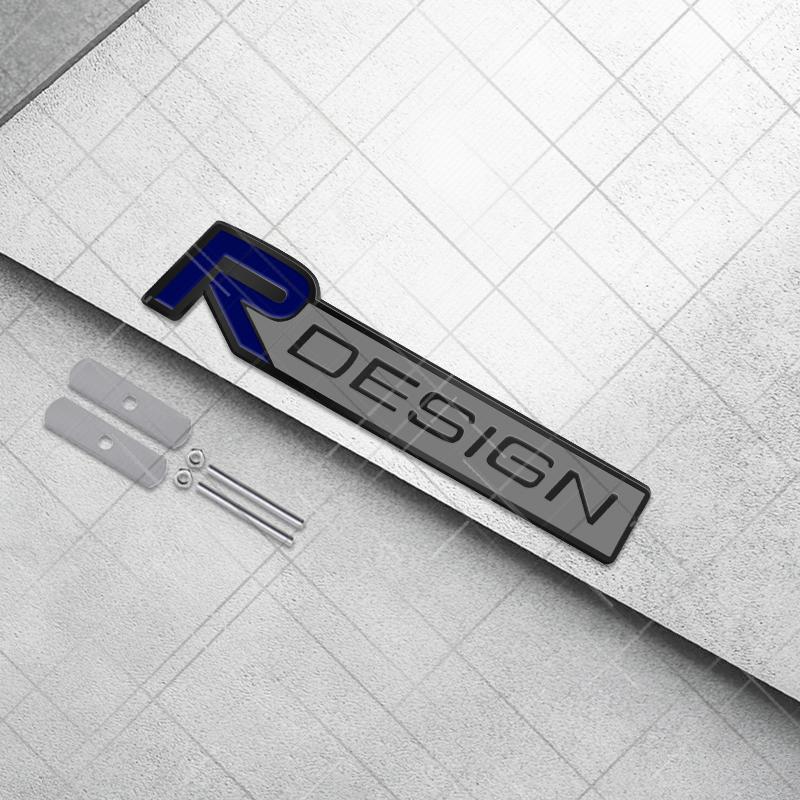 Metall 3D R Design Kühlergrill Logo Auto Styling Heckklappe Buchstaben Emblem Aufkleber für Volvo XC40 S80 S40 S60 XC60 XC90 XC70 V70 V60 S90