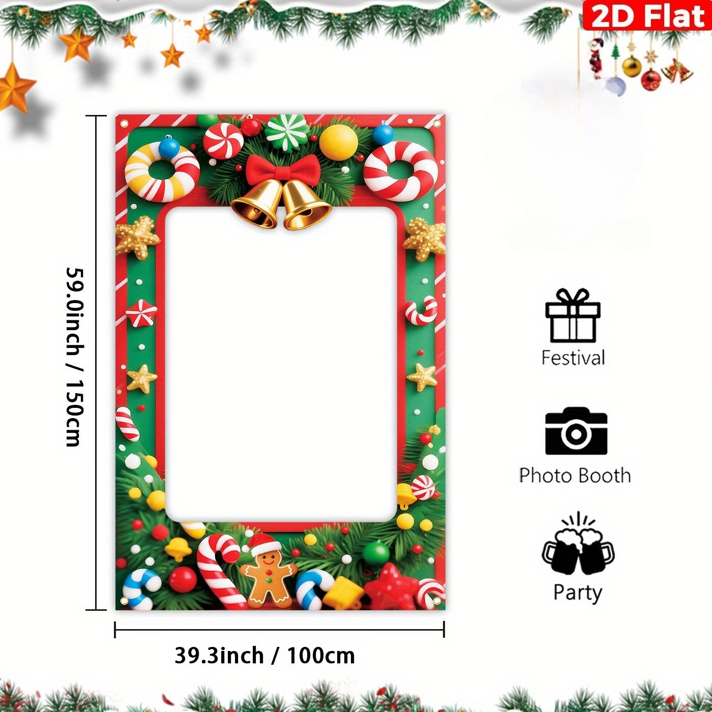 

Christmas Photo Booths Merry Christmas Decoration for Home 2026 Pendant Xmas Backdrop Ornament Navidad Natal New Year Gift 2026