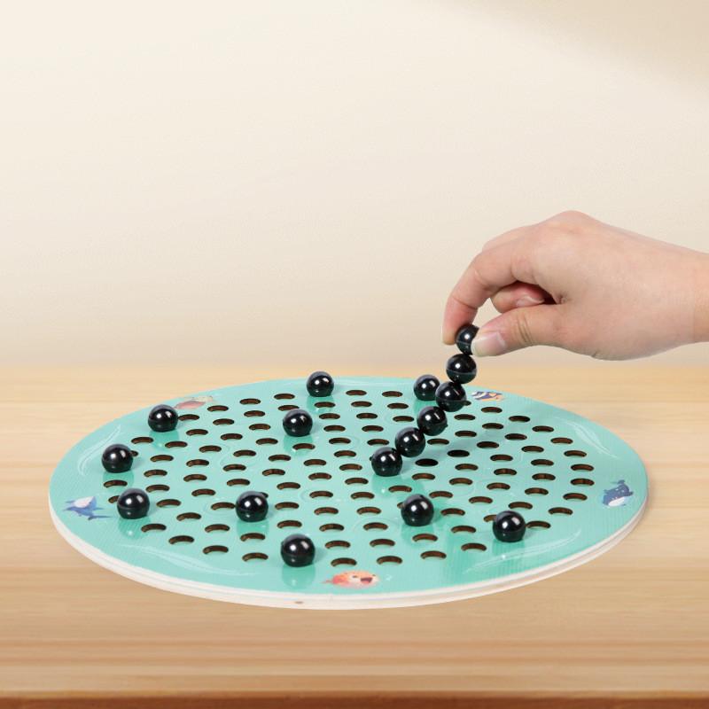 Wooden Magnetic Minesweeper Game For Kids Educational Desk Toy