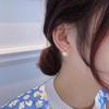 Simple and small cross niche stud earrings Korean versatile temperament fashion earrings girl exquisite earrings wholesale