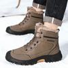 Fashion Men's Outdoor Sports Hiking Shoes Fashion Retro High Top Plush Snow Boots Camping Vacation Fishing Sports Casual Shoes 2024