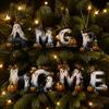 Candy Bag Packaging Embellishments Halloween Letter Ornament, Spooky Hanging Wooden Alphabet Letters Pendant with Ghost Small Craft Sets Pumpkin Witch