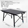 Alice in Miscellaneous Goods Klappbarer Outdoor-Tisch, stilvoll, Aluminium, Rolltop-Plattenbeine, höhenverstellbar, Picknick, niedriger Tisch, hoher Tisch, Camping [Artikel]