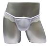 Men's Sexy Underwear Transparent Breathable Mesh Briefs Lace Soft Underpants