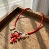 Summer Rice Beads Resin Coral Shell Pendant Necklace For Women Men Boho Summer Conch Choker Vacation Party Fashion Jewelry Gifts