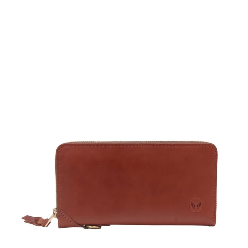 

[Avirex] round zipper long wallet buffalo leather round fastener long wallet AX9302 Cha