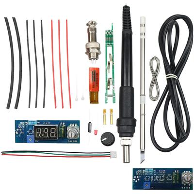 STCT12 Soldering Iron Station DIY Kit with T12 K Tip Digital Temperature Controller for Precise Soldering Tasks